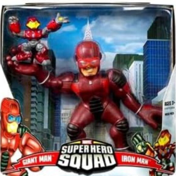 Marvel Super Hero Squad Giant Man and Iron Man Mega Pack Action Figure Set NEW